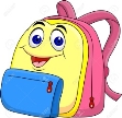 School Bag Cartoon Character Royalty Free SVG, Cliparts, Vectors, And Stock  Illustration. Image 15234333.